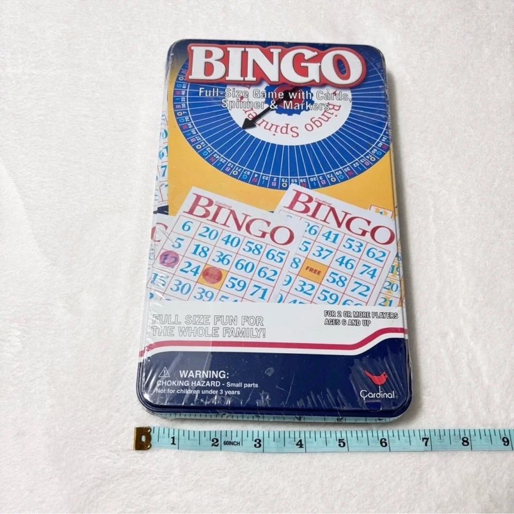 Cardinal Bingo Full Size Game‎ with cards,Spinner and Markers Family Fun Games